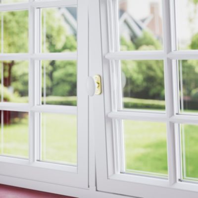 Poignée de fenêtre Vras mat blanc l.4,2 x H.6,7 x P.5,4 cm