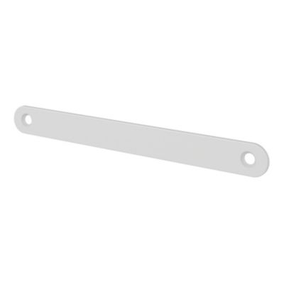Plaque de poignée de porte Minzh GoodHome blanc mat 190 x 7 mm