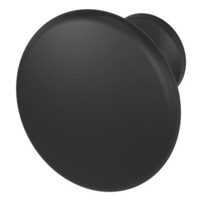 Bouton de meuble GoodHome Prat noir Ø2.9cm x l.2.9cm x h.2.5cm x p.2.5cm