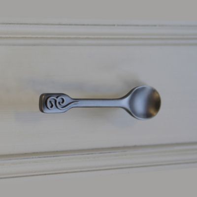 Poignée de meuble cuillère Kampal gris