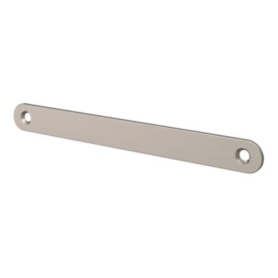 Plaque de poignée de porte Minzh GoodHome chrome brillant 190 x 7 mm