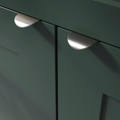 Bouton de meuble GoodHome Mehaban gris Ø4cm x l.4.3cm x H.1.2cm