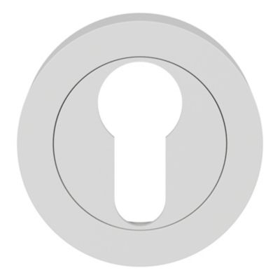 Rosace de fonction rond à visser GoodHome Duod mat blanc Ø50mm