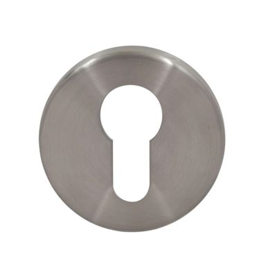 Rosace de fonction rond à visser Duod acier effet nickel satin gris Ø52mm