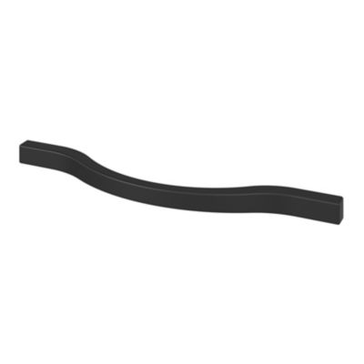 Poignée de meuble nœud GoodHome Prat aluminium mat noir l.162mm x l.10mm x H. 26mm entraxe 128mm