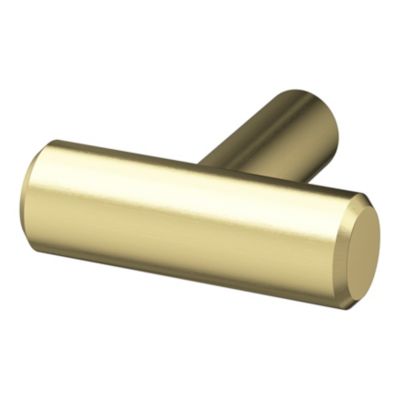 Bouton de meuble en t GoodHome Dizel gris Ø4cm x l.1.2cm x h. 3.5cm