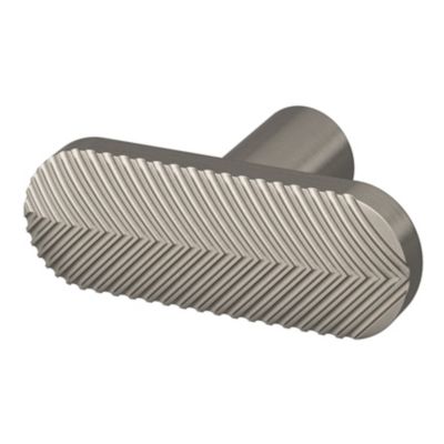 Bouton de meuble ovale GoodHome Garlan gris Ø4.5cm x l.1.5cm x h. 2.7cm x p.2.7cm