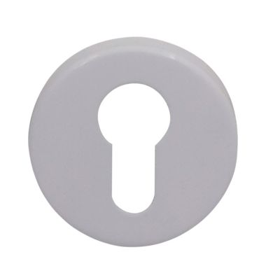 Rosace de fonction rond à visser Duod acier mat blanc Ø52mm