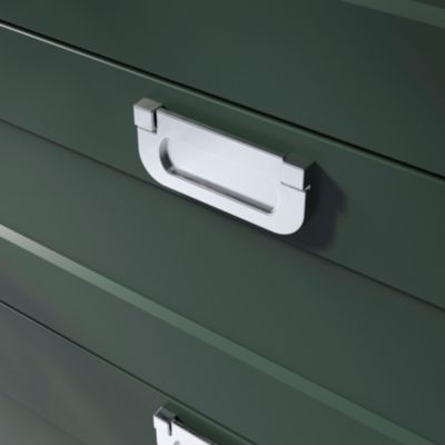 Bouton de meuble GoodHome Govlin gris Ø8cm x l.0.7cm x h. 3.5cm