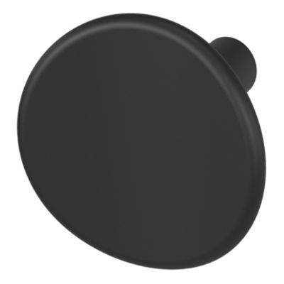 Bouton de meuble arrondi GoodHome Meham blanc Ø3.5cm x l.3.2cm x h. 3cm x p.3cm