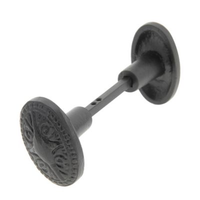 Bouton de porte double ovale noir l.35 x H. 58mm