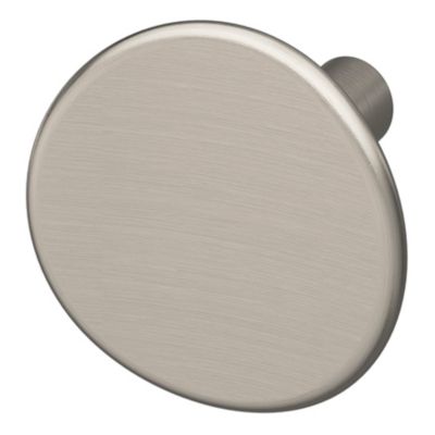 Bouton de meuble arrondi GoodHome Meham gris Ø3.5cm x l.3.2cm x h. 3cm x p.3cm