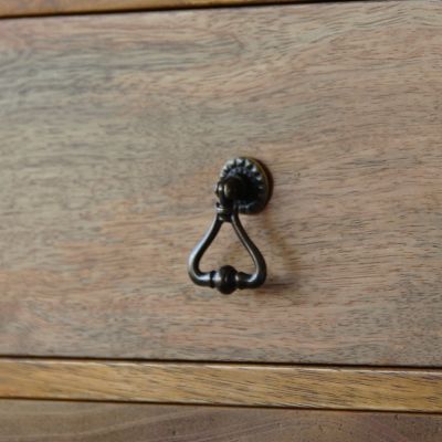 Bouton de meuble Rohan blanc Ø x l.3.7cm x h. 5.2cm x p.1cm