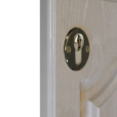 Rosace de fonction rond à visser GoodHome brillant or Ø48mm