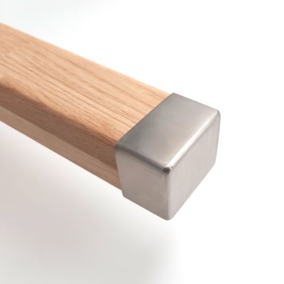Embout de rampe d'escalier carré FORTIA acier inoxydable