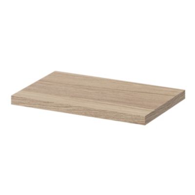 Tablette murale GoodHome Rigga effet chêne clair L. 30 cm