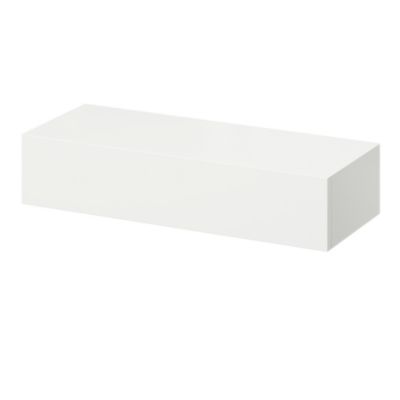 Tablette murale avec tiroir fixation invisible GoodHome Cusko blanc 60 cm