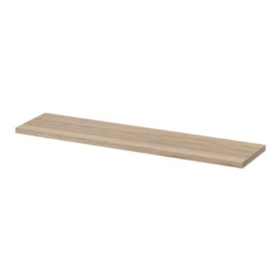 Tablette murale GoodHome Rigga effet chêne clair L. 80 cm