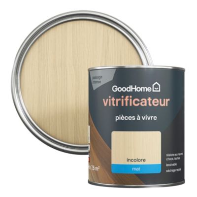 Vitrificateur pièces à vivre GoodHome incolore mat 750 ml