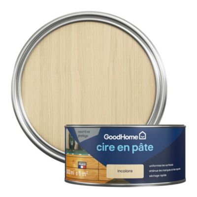 Cire pour meubles enPâte GoodHome incolore 500ml