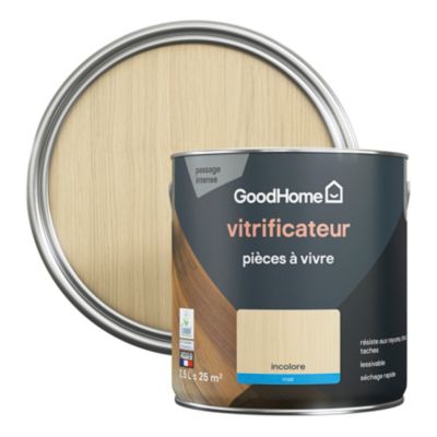 Vitrificateur pièces à vivre GoodHome incolore mat 2,5L
