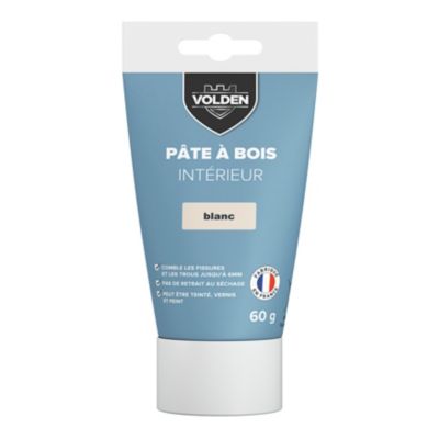 Pâte à bois intérieur Volden blanc 60g