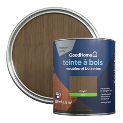 Teinte à bois meubles et boiseries GoodHome noyer 500ml