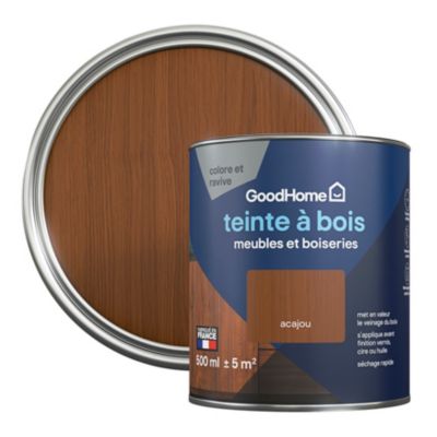 Teinte à bois meubles et boiseries GoodHome acajou 500ml