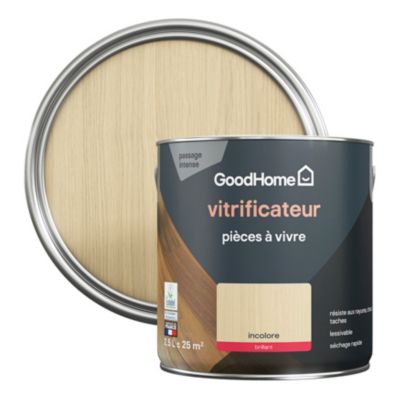 Vitrificateur pièces à vivre GoodHome incolore brillant 2,5L