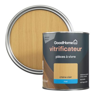 Vitrificateur pièces à vivre GoodHome chêne clair mat 750 ml