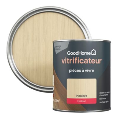 Vitrificateur pièces à vivre GoodHome incolore brillant 750 ml