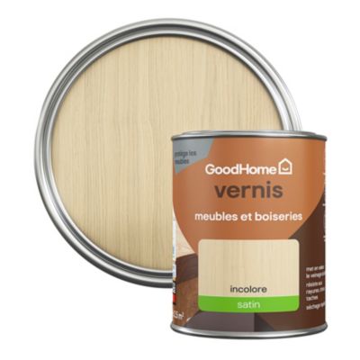 Vernis meubles et boiseries GoodHome satin incolore 250 ml