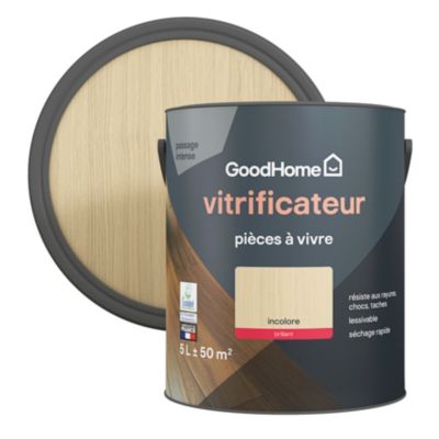 Vitrificateur pièces à vivre GoodHome incolore brillant 5L