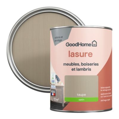 Lasure meubles, boiseries et lambris GoodHome taupe satin 1L