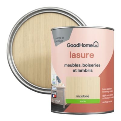 Lasure meubles, boiseries et lambris GoodHome incolore satin 1L