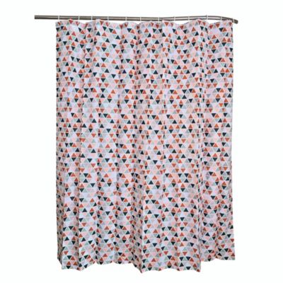 Rideau de douche 180x200 cm, terracotta, GoodHome Koros