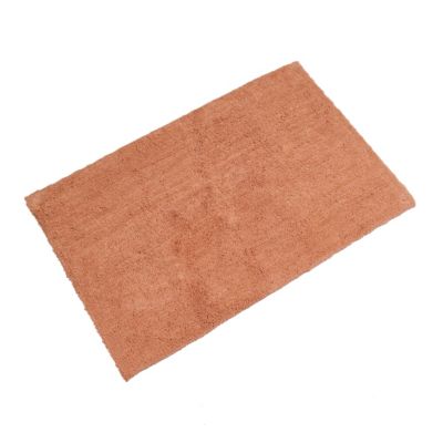 Tapis de bain antidérapant 50x80 cm, coton, terracotta, GoodHome Koros