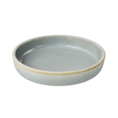 Porte savon rond en céramique, gris, GoodHome Boann