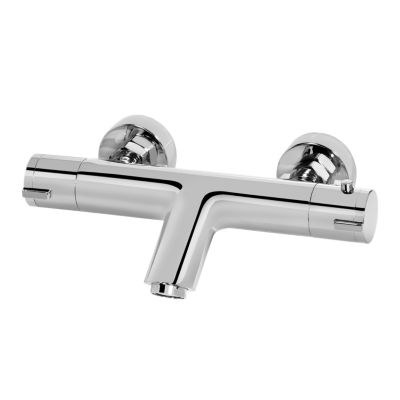 Mitigeur bain douche thermostatique  chrome  NF  GoodHome Mayas