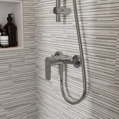 Mitigeur de douche mécanique  chrome  NF  GoodHome Aisai