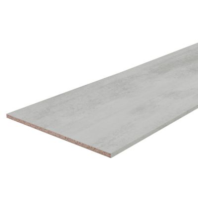 Tablette mélaminé béton Kala 50 x 250 cm,ép.1,8 cm