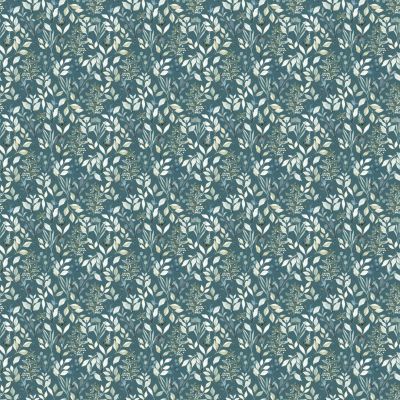 Papier peint pré-encollé vinyle intissé Easy Roll GoodHome Begonia bleu l.53 x H.1005 cm