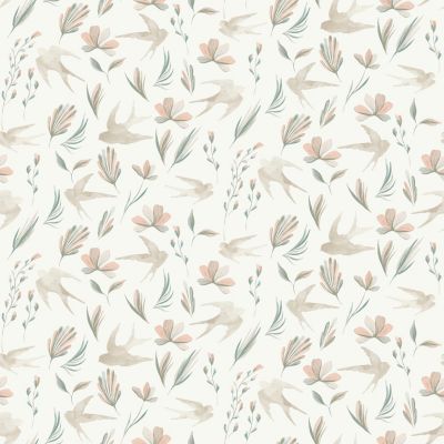 Papier peint pré-encollé vinyle intissé Easy Roll GoodHome Aubourne beige l.53 x H.1005 cm