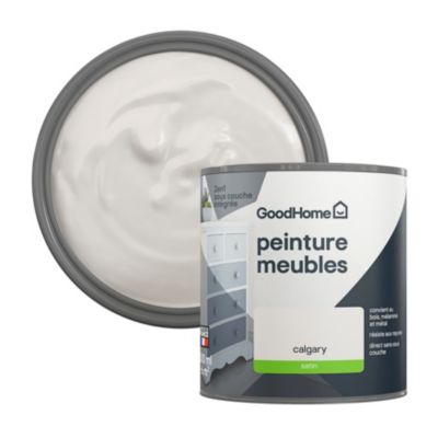 Peinture pour meubles bois, mélaminé et métal GoodHome satin beige Calgary 500ml