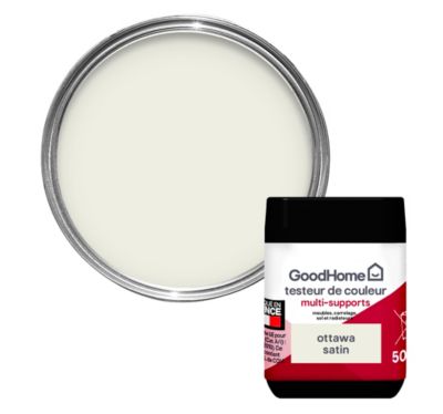 Peinture multisupport multi-matériaux GoodHome satin crème Ottawa 70ml