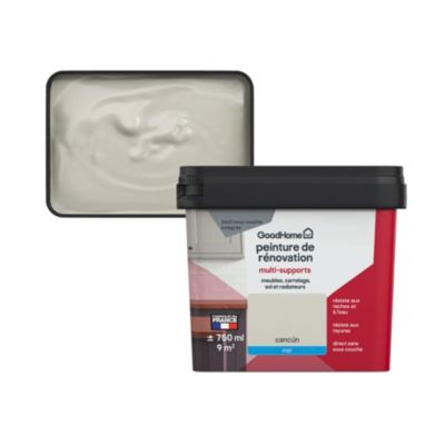 Peinture multisupport multi-matériaux GoodHome mat beige Cancún 750ml