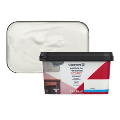 Peinture multisupport multi-matériaux GoodHome mat crème Ottawa 2L