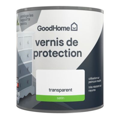 Laque tous types de bois GoodHome satin transparent 500ml