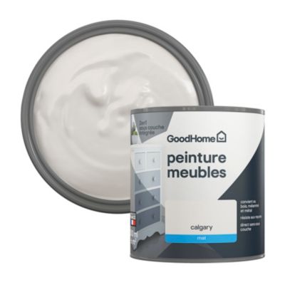 Peinture pour meubles bois, mélaminé et métal GoodHome mat beige Calgary 500ml