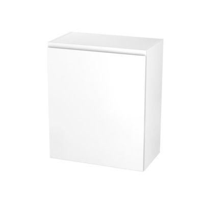 Meuble haut de cuisine avec 1 porte GoodHome Garcinia blanc brillant L. 60 x H. 72 cm